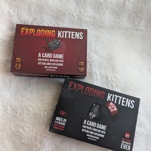 Exploding Kittens Card Game - Red and Black